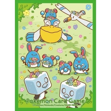 Image for Pokemon TCG: Pokemon Center Japan Exclusive Card Sleeves - Flower Crown and Maril (64-Pack) - Card Sleeves