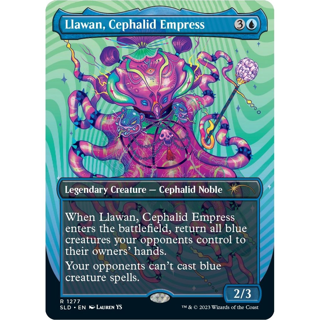 Image for Llawan, Cephalid Empress (1277) (SLD) - Magic: The Gathering