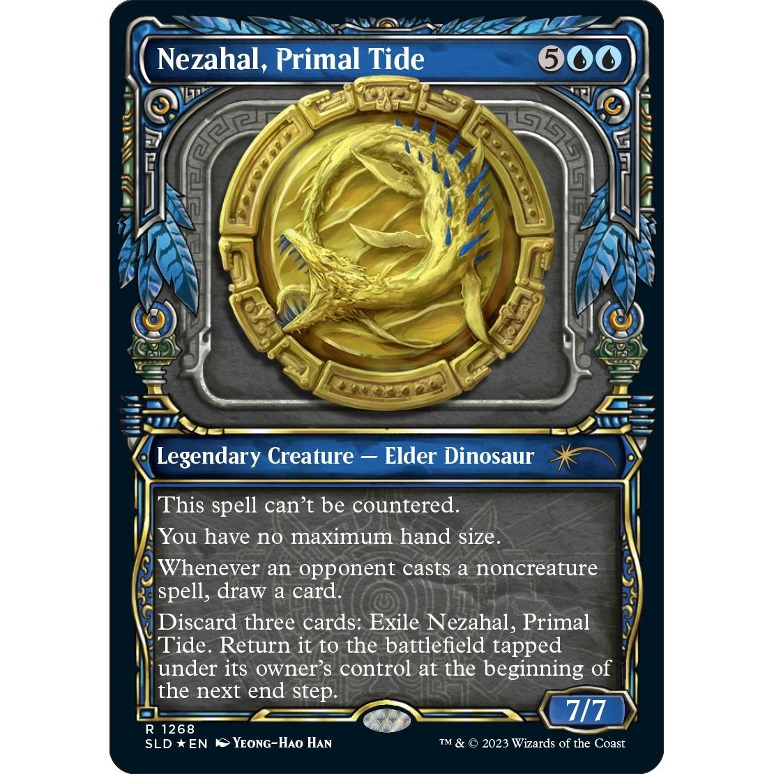 Image for Nezahal, Primal Tide (Halo Foil) (1268) (SLD) - Magic: The Gathering