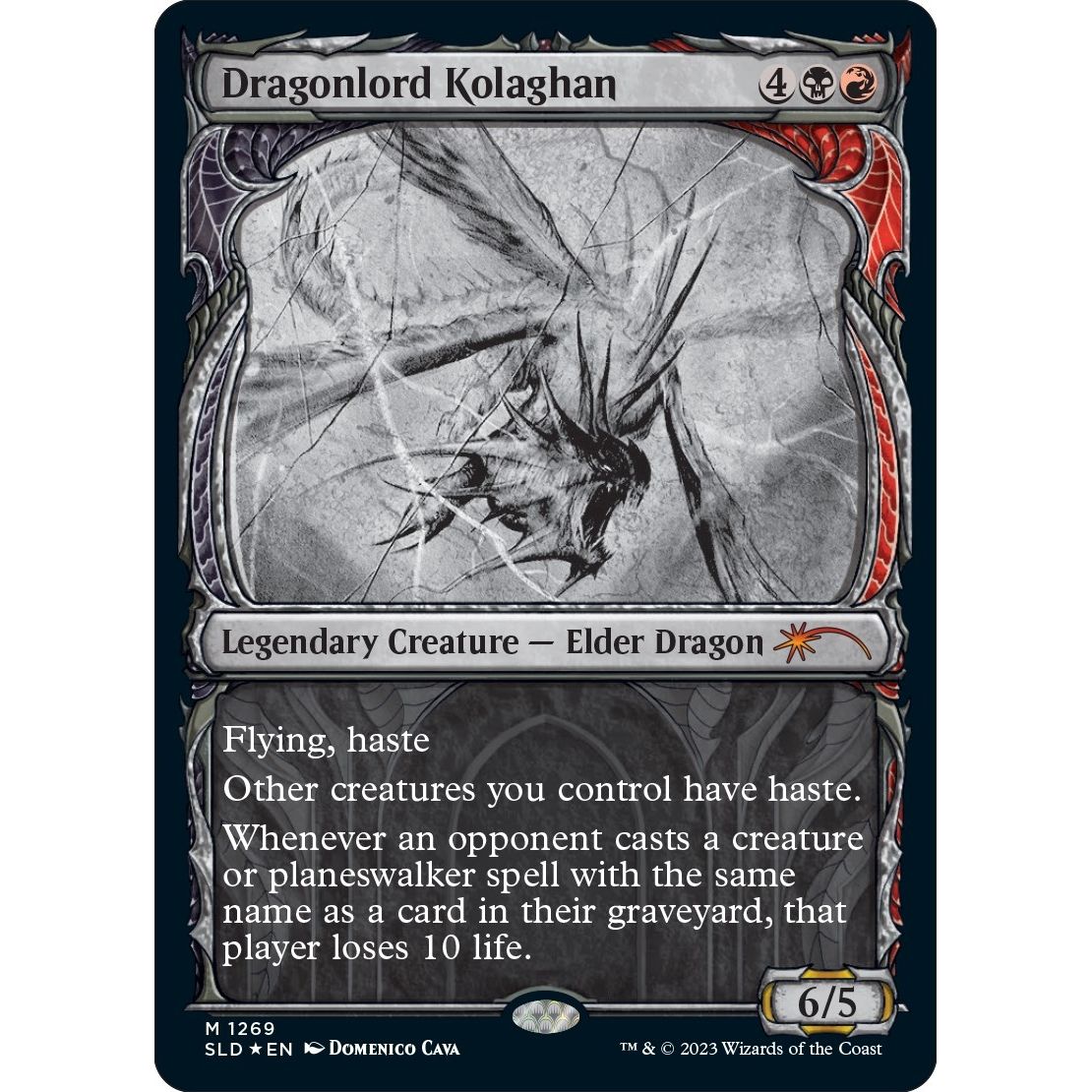 Image for Dragonlord Kolaghan (Halo Foil) (1269) (SLD) - Magic: The Gathering