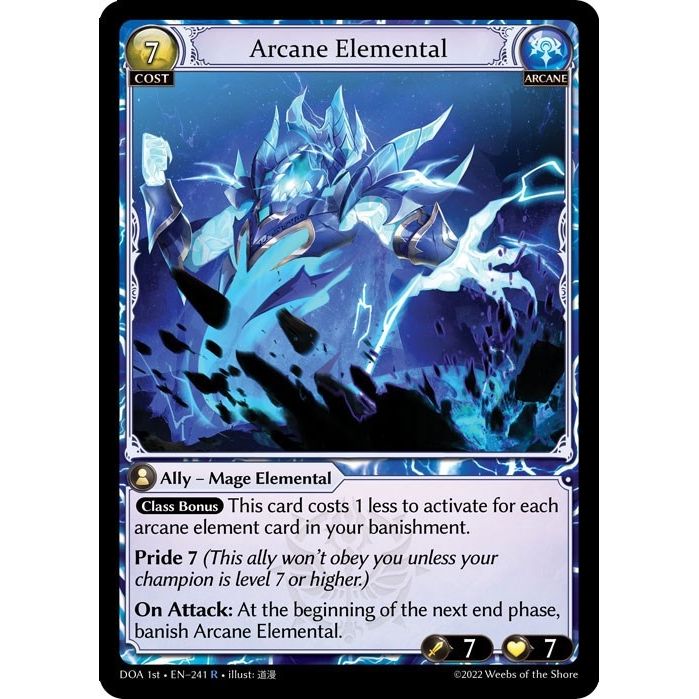 Image for Arcane Elemental (241) (DOA 1st) - Grand Archive TCG