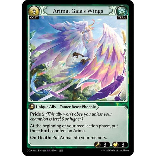 Image for Arima, Gaia's Wings (266) (DOA 1st) - Grand Archive TCG