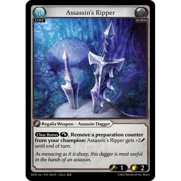 Image for Assassin's Ripper (020) (DOA 1st) - Grand Archive TCG