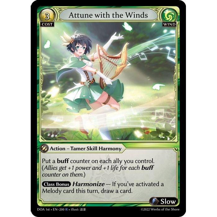 Image for Attune with the Winds (200) (DOA 1st) - Grand Archive TCG