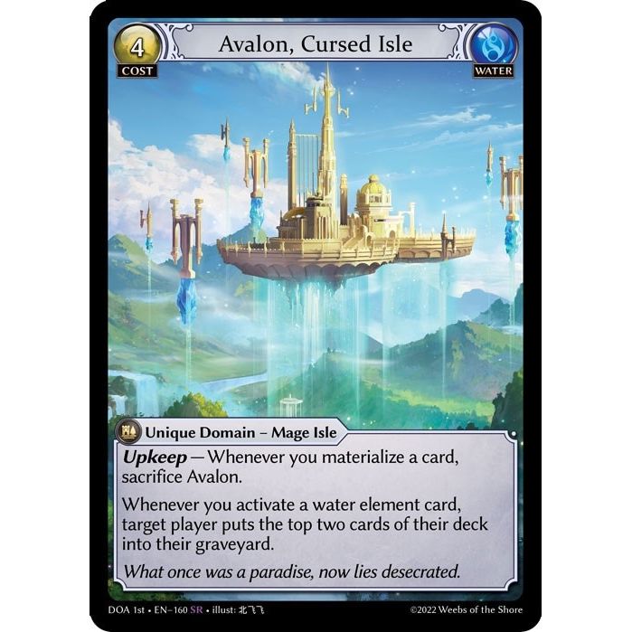 Image for Avalon, Cursed Isle (160) (DOA 1st) - Grand Archive TCG
