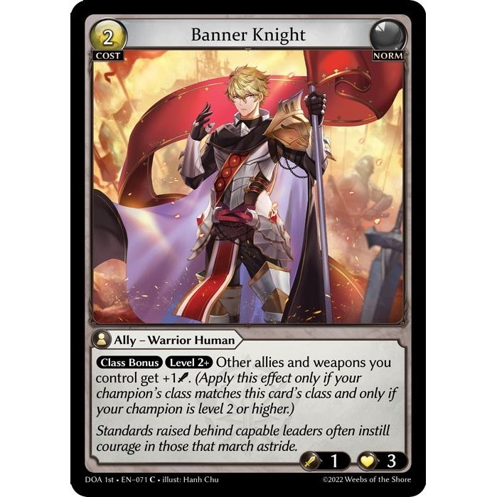 Image for Banner Knight (071) (DOA 1st) - Grand Archive TCG