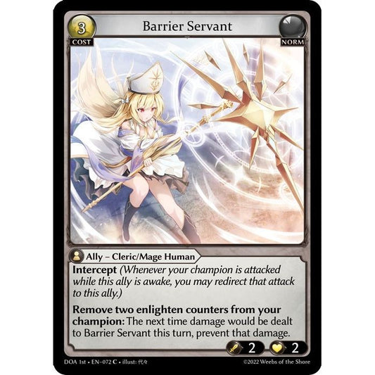 Image for Barrier Servant (072) (DOA 1st) - Grand Archive TCG