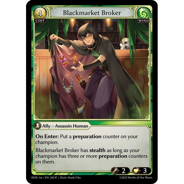 Image for Blackmarket Broker (202) (DOA 1st) - Grand Archive TCG