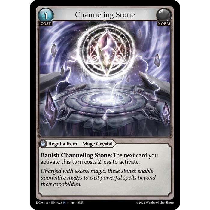 Image for Channeling Stone (028) (DOA 1st) - Grand Archive TCG