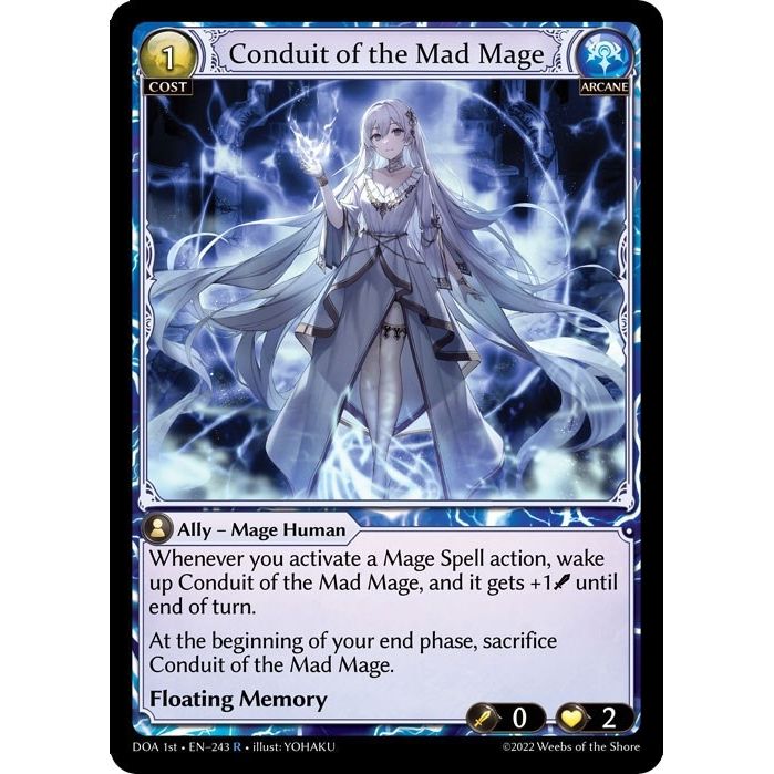 Image for Conduit of the Mad Mage (243) (DOA 1st) - Grand Archive TCG