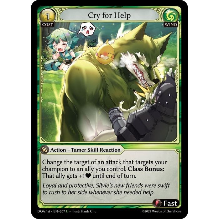 Image for Cry for Help (207) (DOA 1st) - Grand Archive TCG