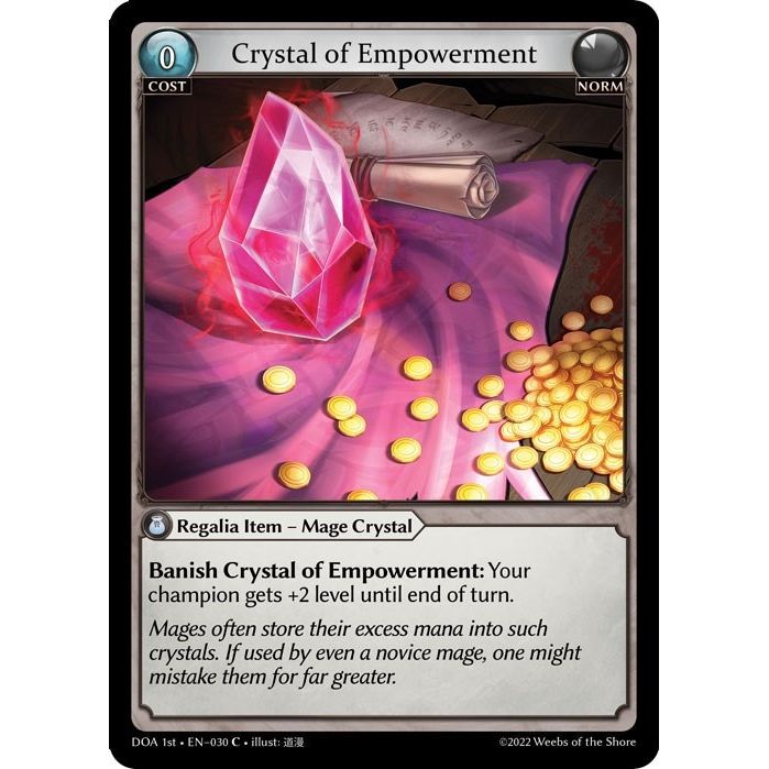Image for Crystal of Empowerment (030) (DOA 1st) - Grand Archive TCG