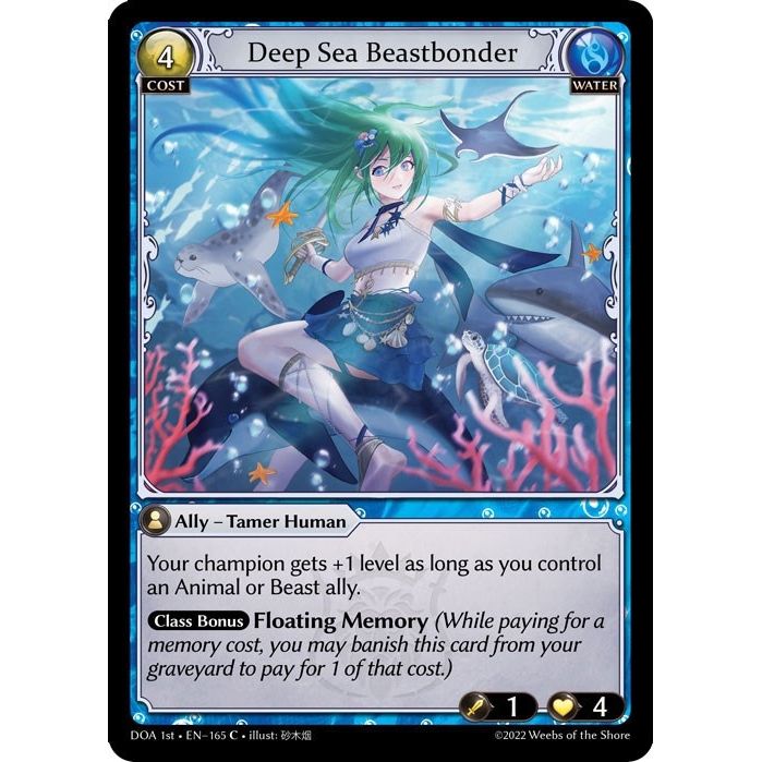 Image for Deep Sea Beastbonder (165) (DOA 1st) - Grand Archive TCG