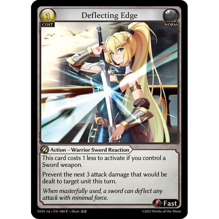 Image for Deflecting Edge (080) (DOA 1st) - Grand Archive TCG