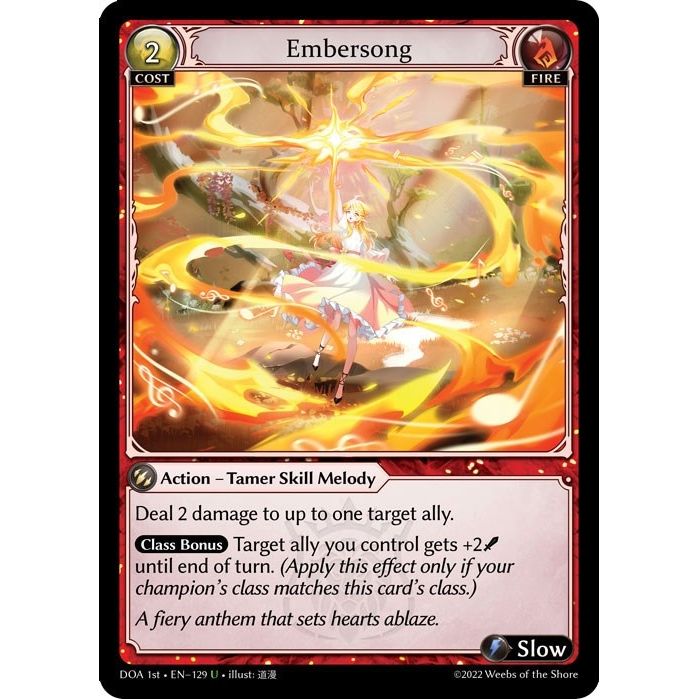 Image for Embersong (129) (DOA 1st) - Grand Archive TCG
