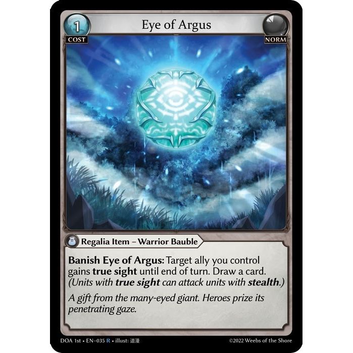 Image for Eye of Argus (035) (DOA 1st) - Grand Archive TCG