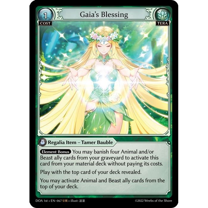 Image for Gaia's Blessing (067) (DOA 1st) - Grand Archive TCG