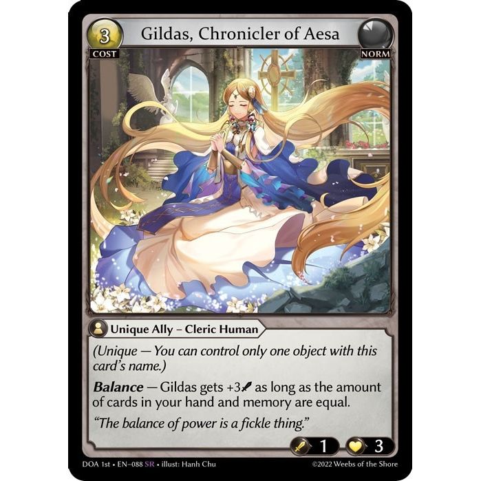 Image for Gildas, Chronicler of Aesa (088) (DOA 1st) - Grand Archive TCG