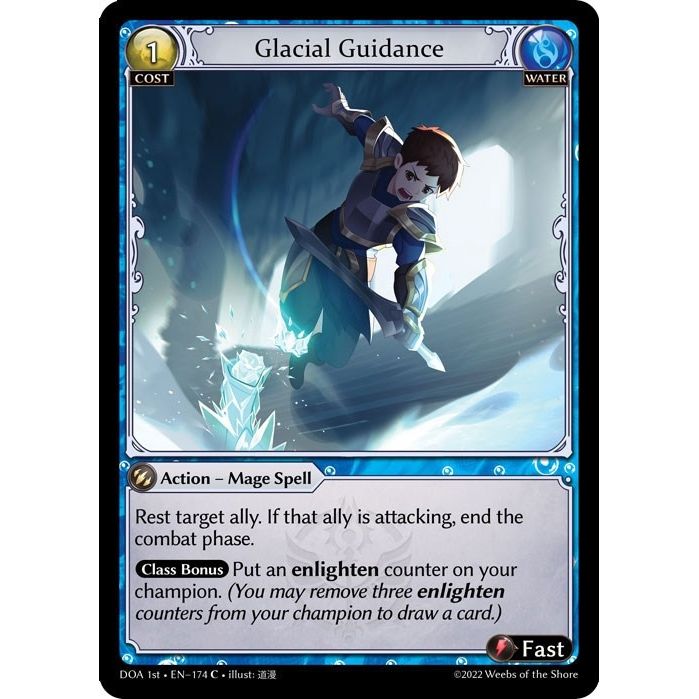 Image for Glacial Guidance (174) (DOA 1st) - Grand Archive TCG