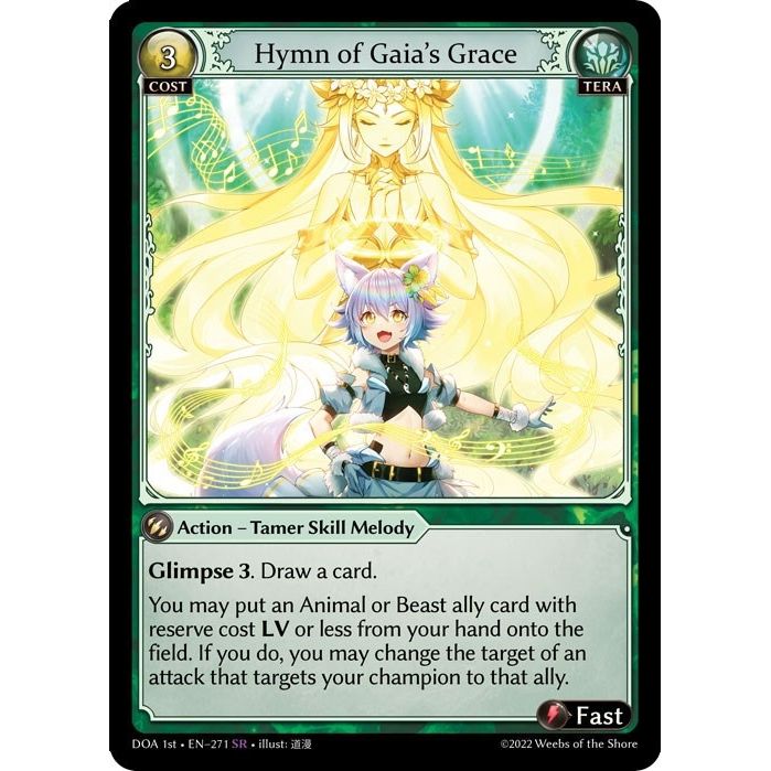 Image for Hymn of Gaia's Grace (271) (DOA 1st) - Grand Archive TCG