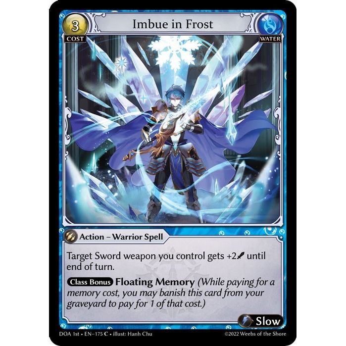 Image for Imbue in Frost (175) (DOA 1st) - Grand Archive TCG