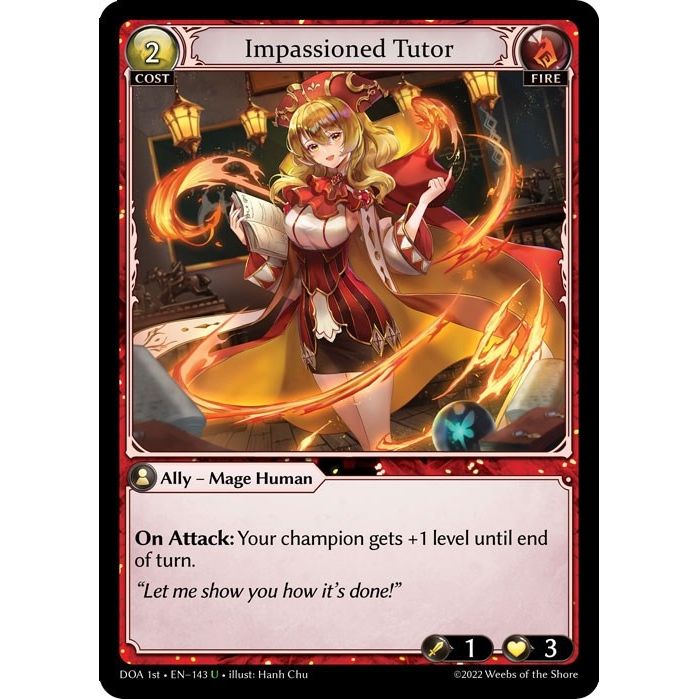 Image for Impassioned Tutor (143) (DOA 1st) - Grand Archive TCG