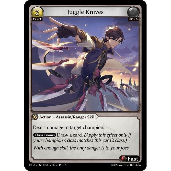 Image for Juggle Knives (095) (DOA 1st) - Grand Archive TCG
