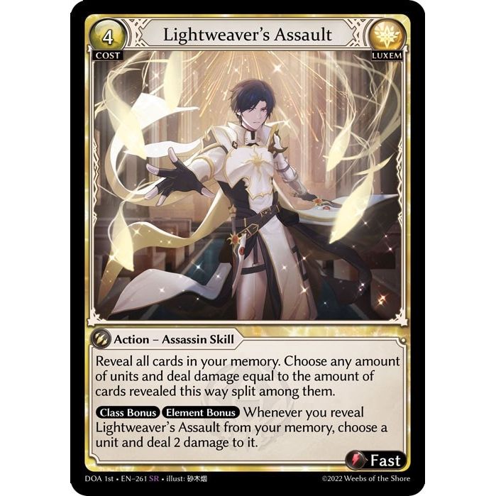 Image for Lightweaver's Assault (261) (DOA 1st) - Grand Archive TCG
