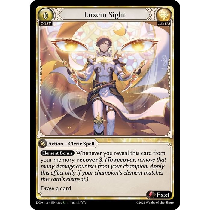 Image for Luxem Sight (262) (DOA 1st) - Grand Archive TCG