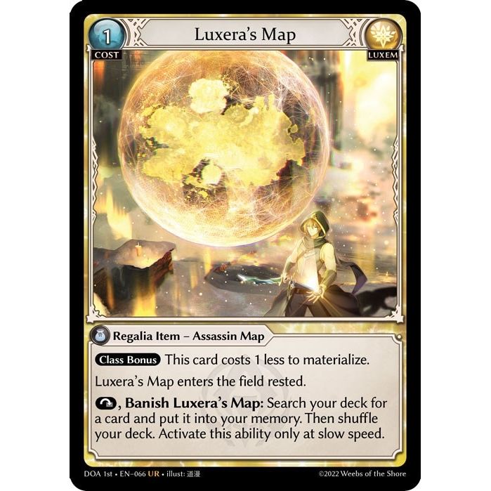 Image for Luxera's Map (066) (DOA 1st) - Grand Archive TCG