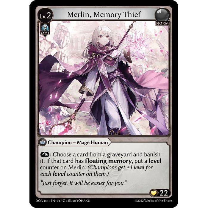Image for Merlin, Memory Thief (017) (DOA 1st) - Grand Archive TCG