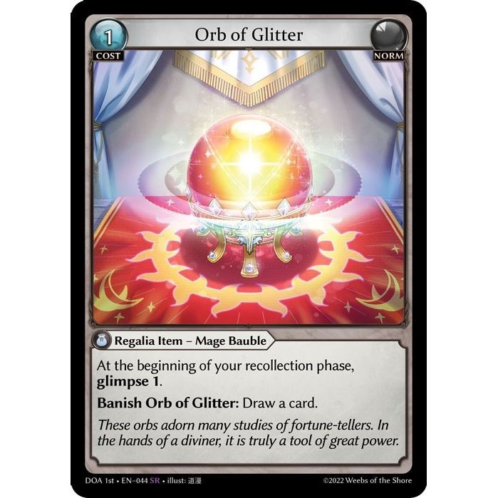 Image for Orb of Glitter (044) (DOA 1st) - Grand Archive TCG