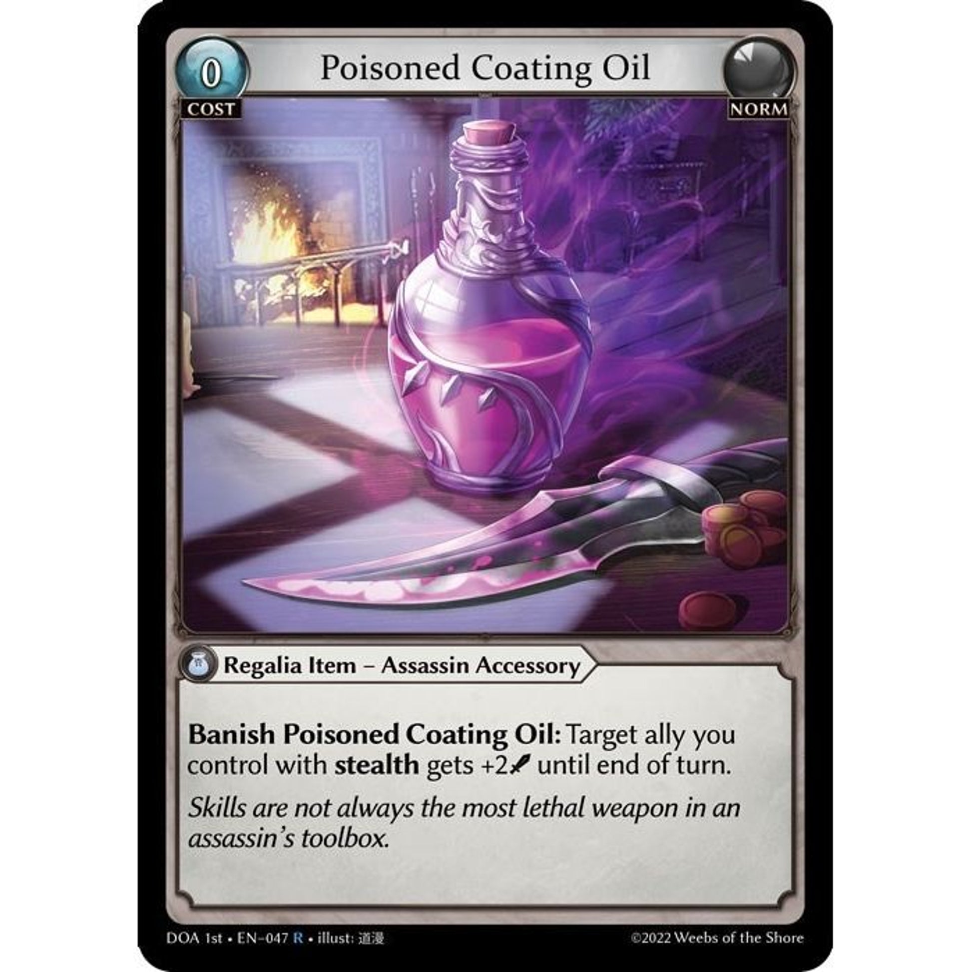 Image for Poisoned Coating Oil (047) (DOA 1st) - Grand Archive TCG