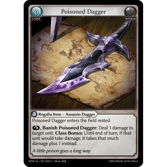 Image for Poisoned Dagger (048) (DOA 1st) - Grand Archive TCG