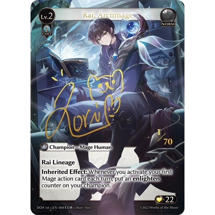 Image for Rai, Archmage (CUR) (008) (DOA 1st) - Grand Archive TCG