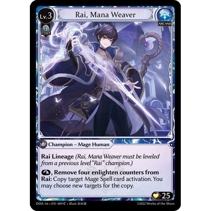 Image for Rai, Mana Weaver (009) (DOA 1st) - Grand Archive TCG
