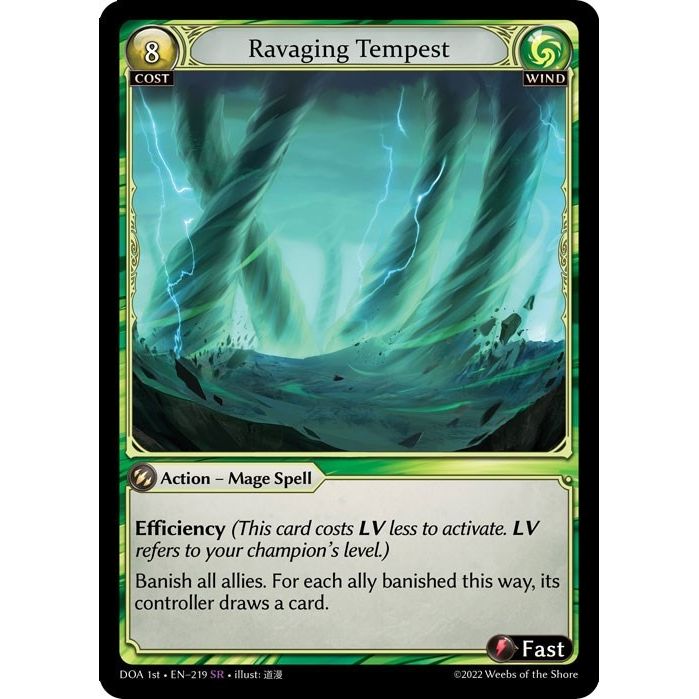 Image for Ravaging Tempest (219) (DOA 1st) - Grand Archive TCG