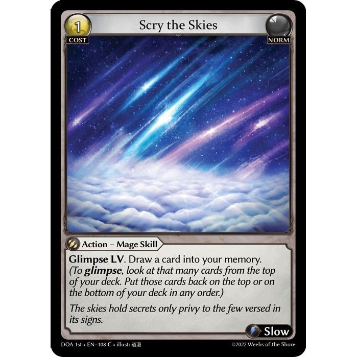 Image for Scry the Skies (108) (DOA 1st) - Grand Archive TCG