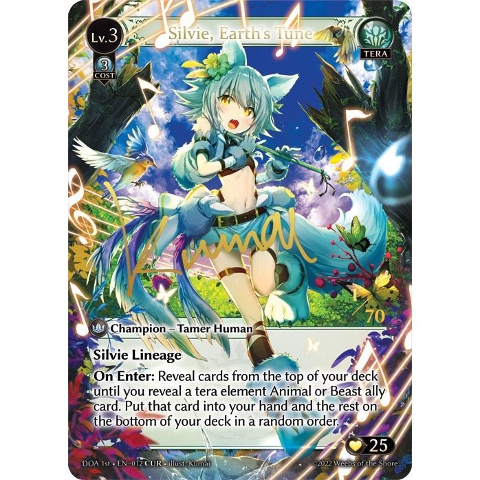 Image for Silvie, Earth's Tune (CUR) (012) (DOA 1st) - Grand Archive TCG