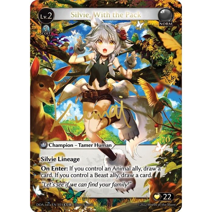 Image for Silvie, With the Pack (CUR) (011) (DOA 1st) - Grand Archive TCG