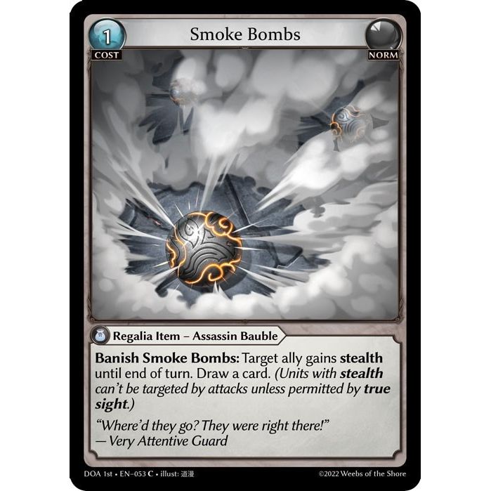 Image for Smoke Bombs (053) (DOA 1st) - Grand Archive TCG