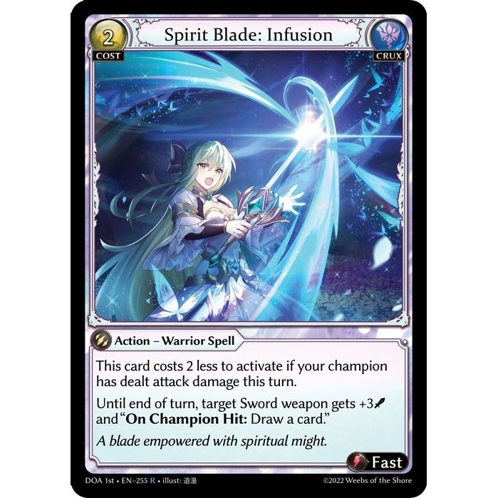 Image for Spirit Blade: Infusion (255) (DOA 1st) - Grand Archive TCG
