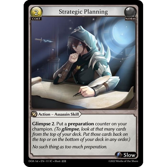 Image for Strategic Planning (111) (DOA 1st) - Grand Archive TCG