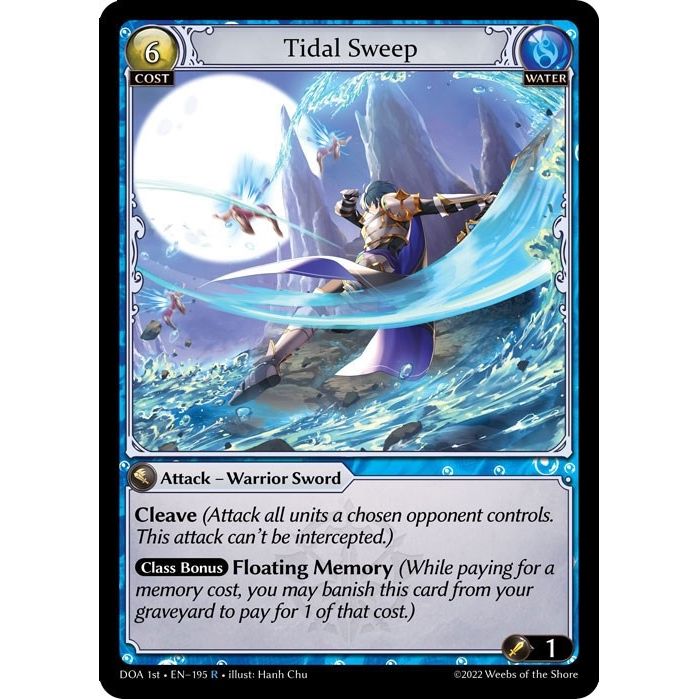 Image for Tidal Sweep (195) (DOA 1st) - Grand Archive TCG