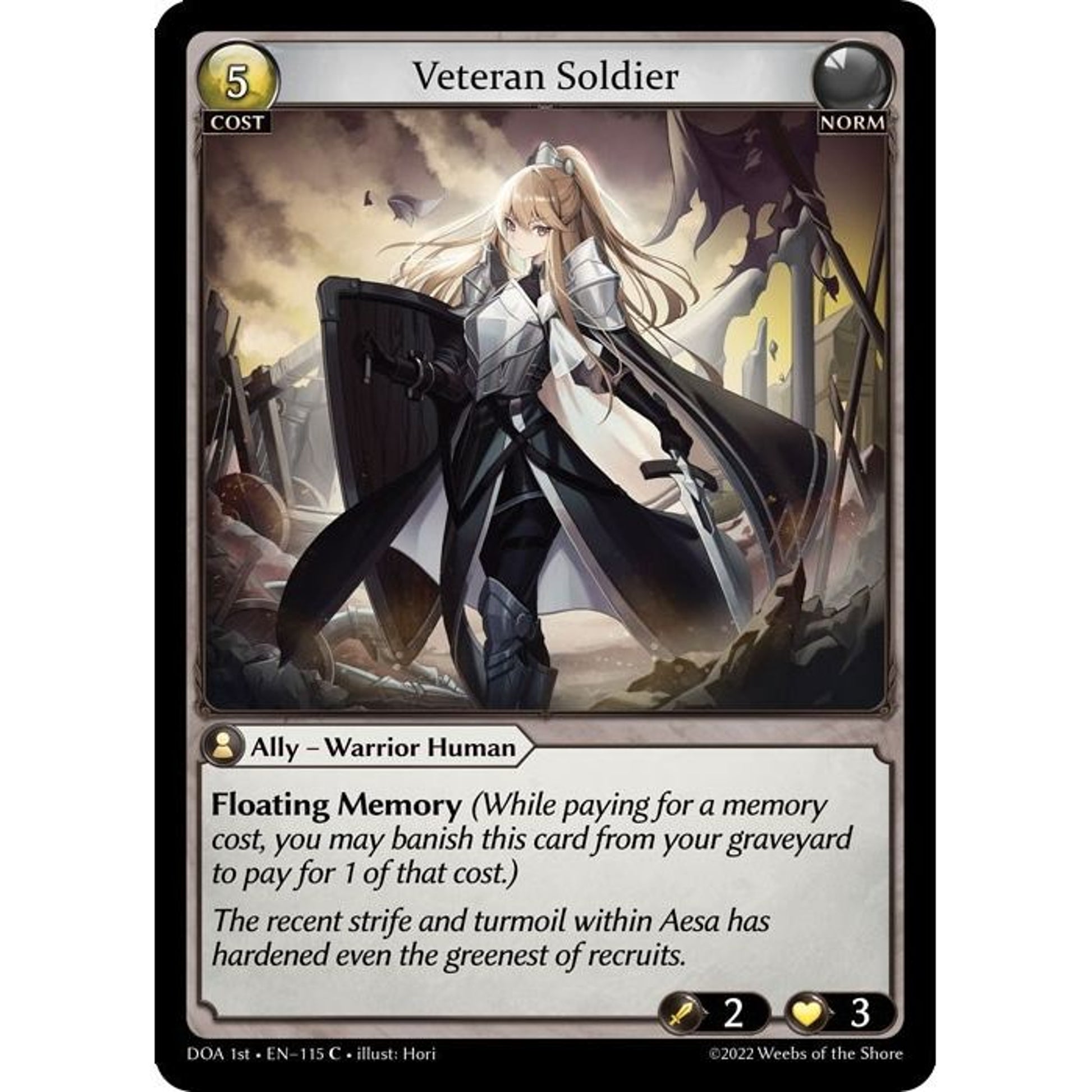 Image for Veteran Soldier (115) (DOA 1st) - Grand Archive TCG
