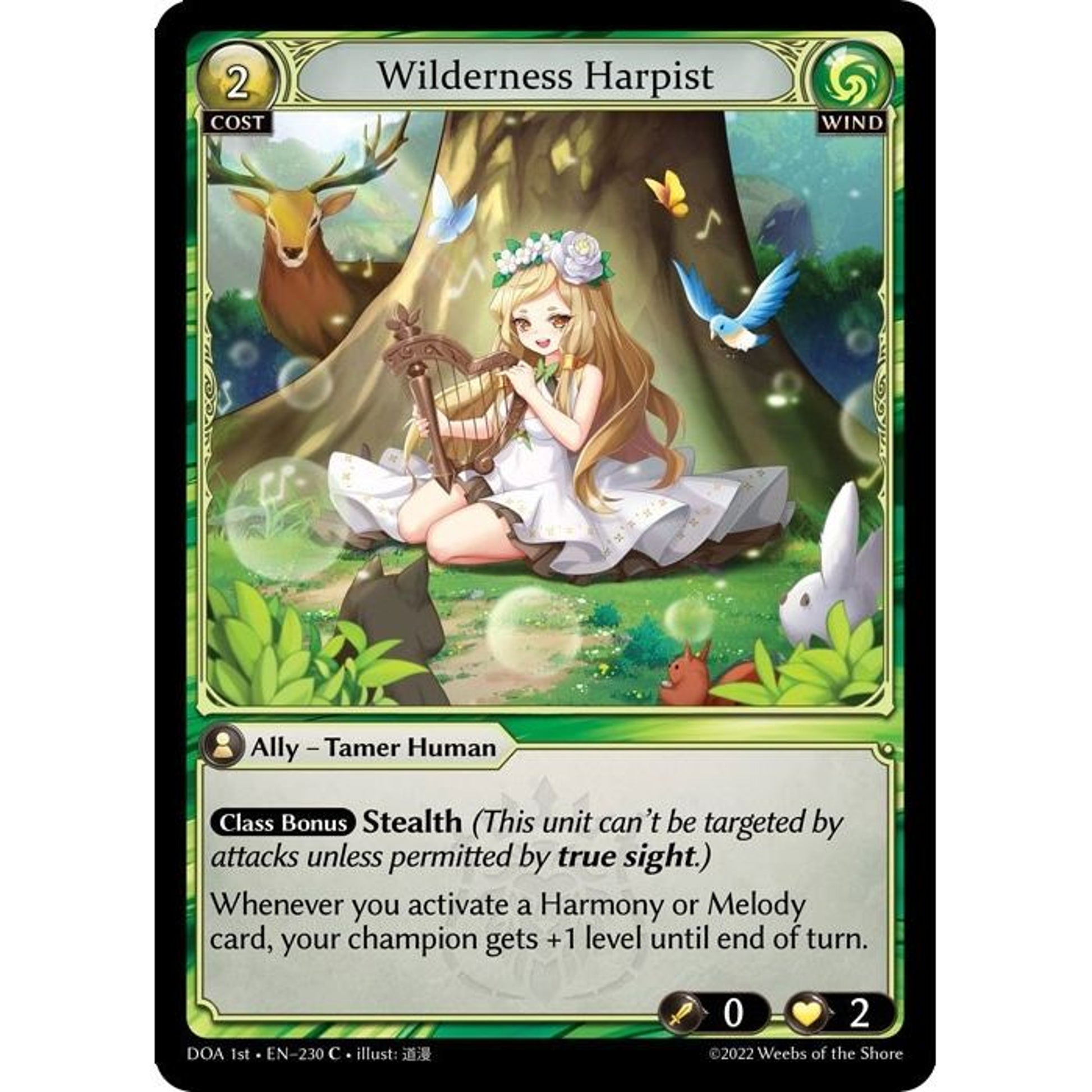 Image for Wilderness Harpist (230) (DOA 1st) - Grand Archive TCG