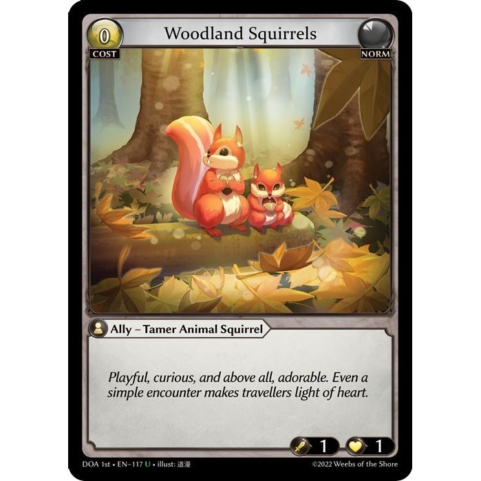 Image for Woodland Squirrels (117) (DOA 1st) - Grand Archive TCG
