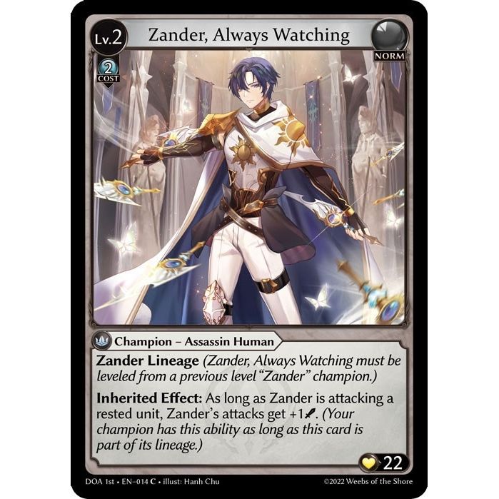 Image for Zander, Always Watching (014) (DOA 1st) - Grand Archive TCG