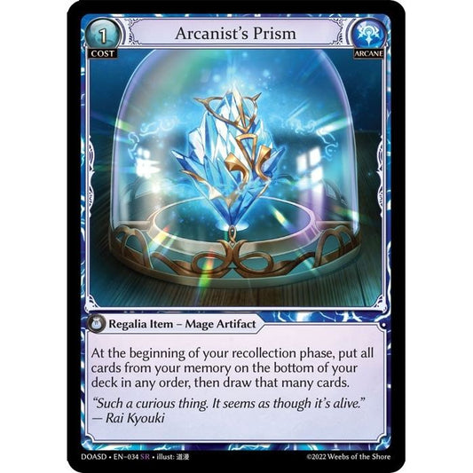 Image for Arcanist's Prism (034) (DOASD) - Grand Archive TCG