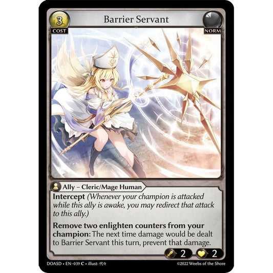 Image for Barrier Servant (039) (DOASD) - Grand Archive TCG